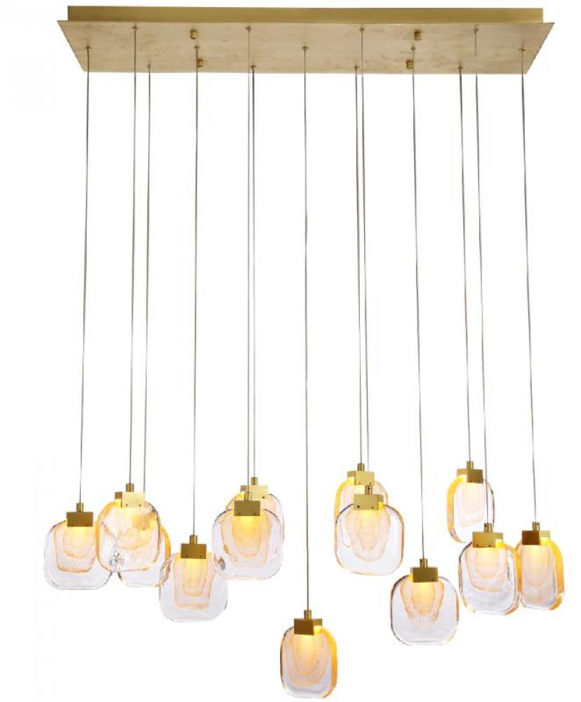 Palazzo 13-light linear chandelier