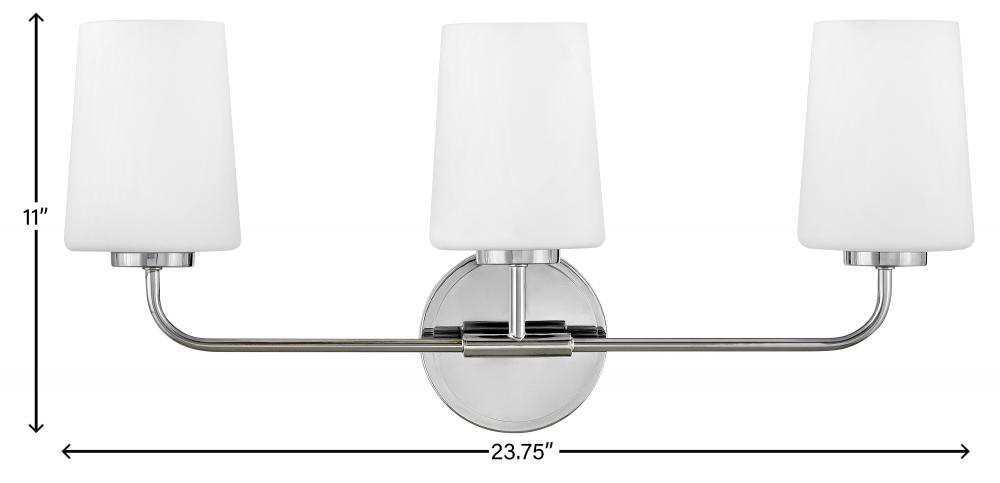 Medium Three Light Vanity