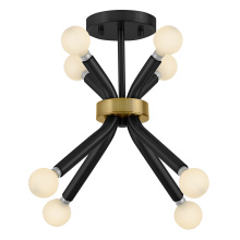 Lark 83853BK - Small Convertible Semi-Flush Mount