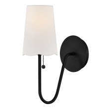 Lark 84380BK - Medium Single Light Sconce