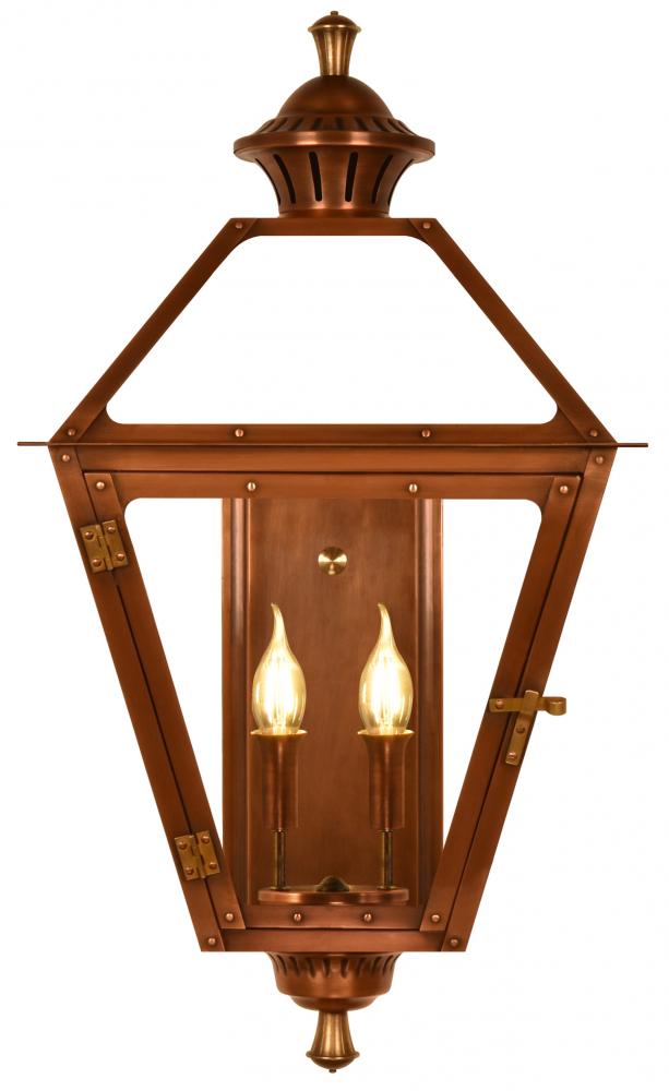 CopperSmith Biltmore Amherst 22 Inch Electric Lantern in Antique Copper