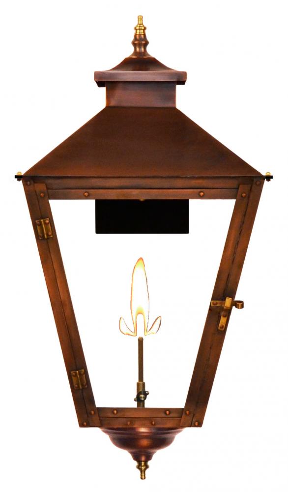 CopperSmith Conception Street 42 Inch Gas Lantern in Antique Copper