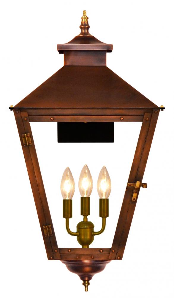 CopperSmith Conception Street 44 Inch Electric Lantern in Antique Copper