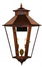 The Coppersmith BS62E - The CopperSmith Bayou Street 26" Tall Copper Electric Wall Mount Outdoor Light Lantern Sconce