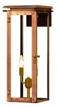 The Coppersmith HL18E - The CopperSmith Hyland 18" Tall Copper Electric Wall Mount Outdoor Light Lantern Sconce