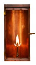 The Coppersmith LU18G - The CopperSmith Luna 18" Tall Copper Gas Wall Mount Outdoor Light Lantern Sconce