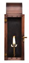 The Coppersmith WT21G - The CopperSmith Whitney 21" Tall Copper Gas Wall Mount Outdoor Light Lantern Sconce