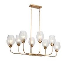 LNC Home A05219 - Mirrabellasation 8 Light 41" Brass