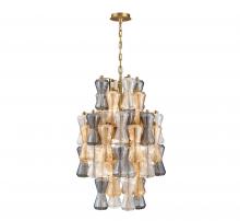 Lib & Co. US 12200-022 - Veneto, 8 Light Chandelier, Aged Brass