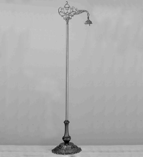 60" High Victorian Bridge Arm Floor Lamp