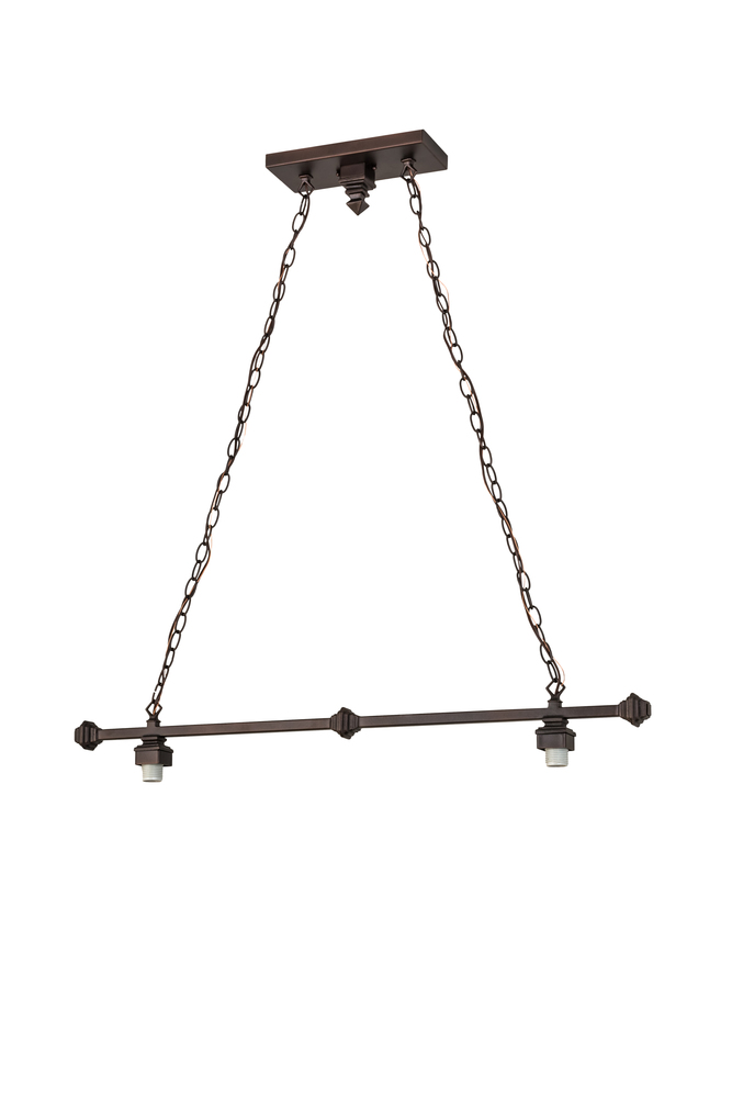 38" Long Oblong 2 LT Pendant Hardware