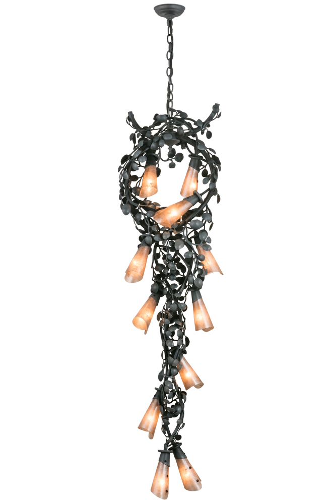 18" Wide Vinca Vine 12 LT Pendant