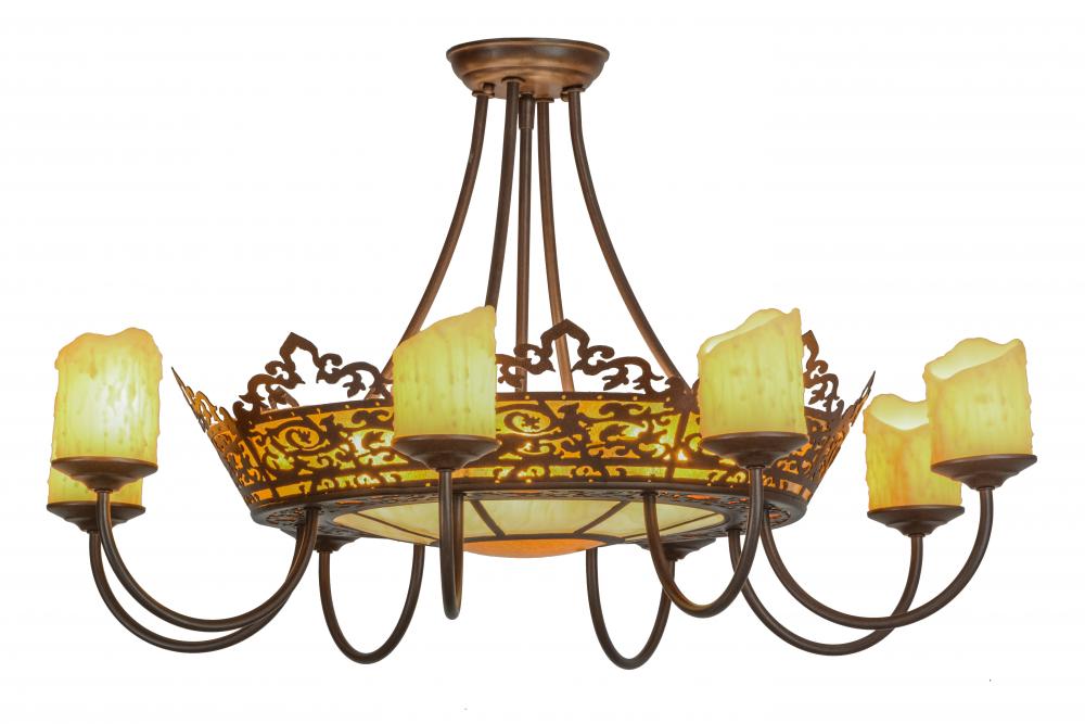 32"W Stanley 8 Arm Semi-Flushmount