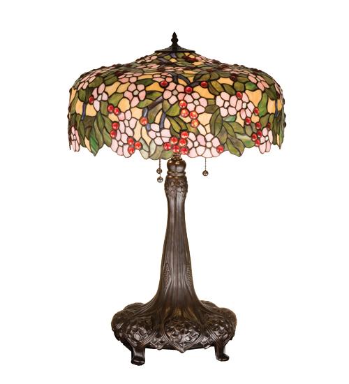 31" High Tiffany Cherry Blossom Table Lamp