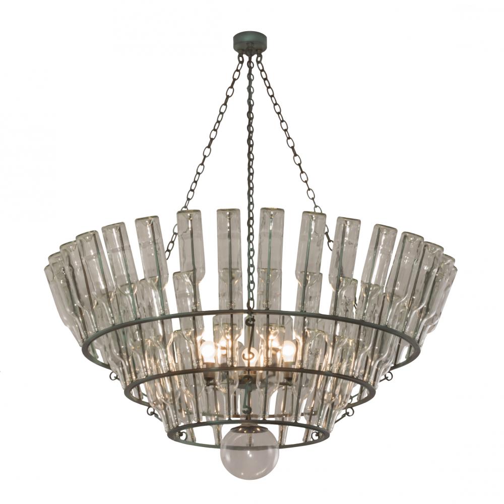 56" Wide Tuscan Vineyard 3 Tier Chandelier