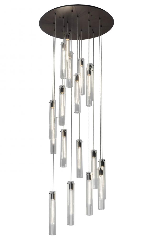 36" Wide Cilindro 18 Light Cascading Pendant