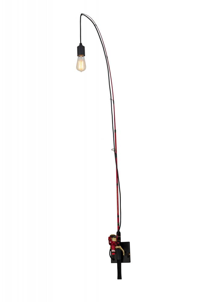 7" Wide Angler Wall Sconce