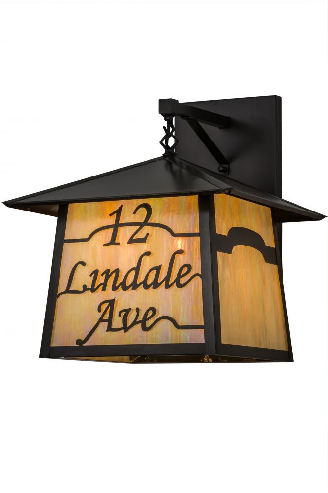 16" Wide Stillwater Personalized Wall Sconce