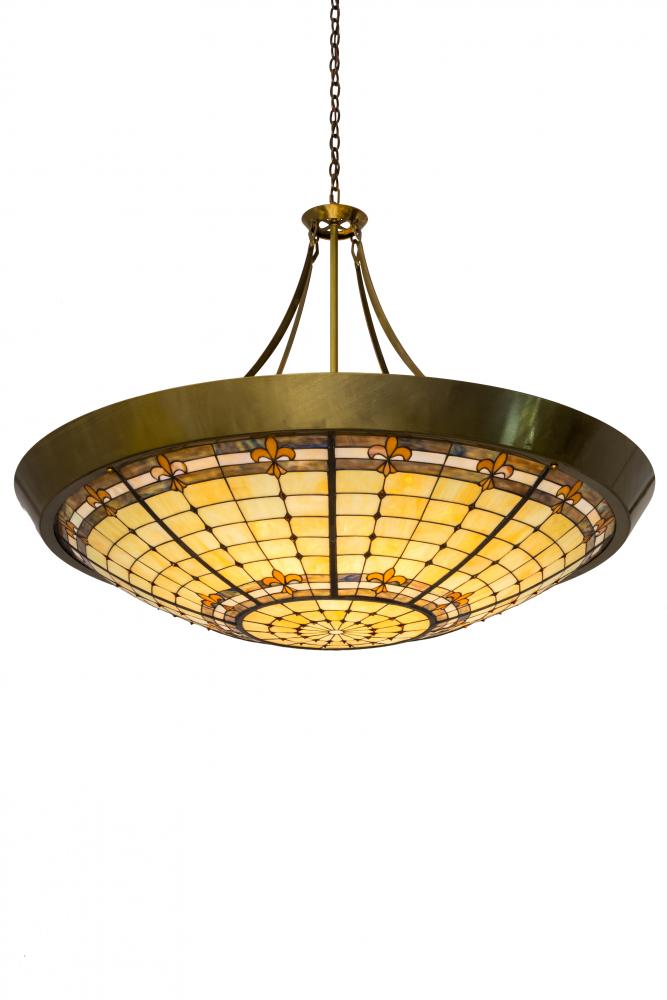 54" Wide Fleur-de-Lite Inverted Pendant