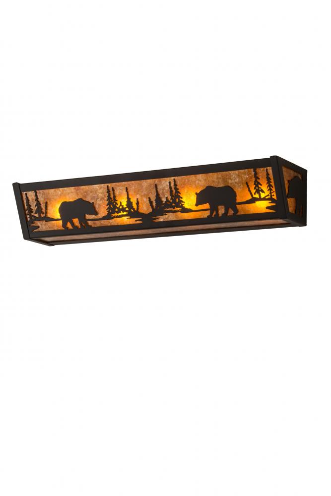 24" Wide Bear at Lake Vanity Light