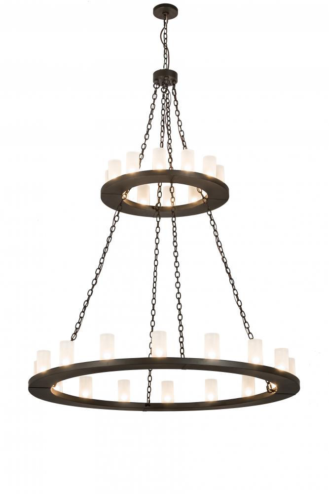60"W Loxley 28 LT Two Tier Chandelier
