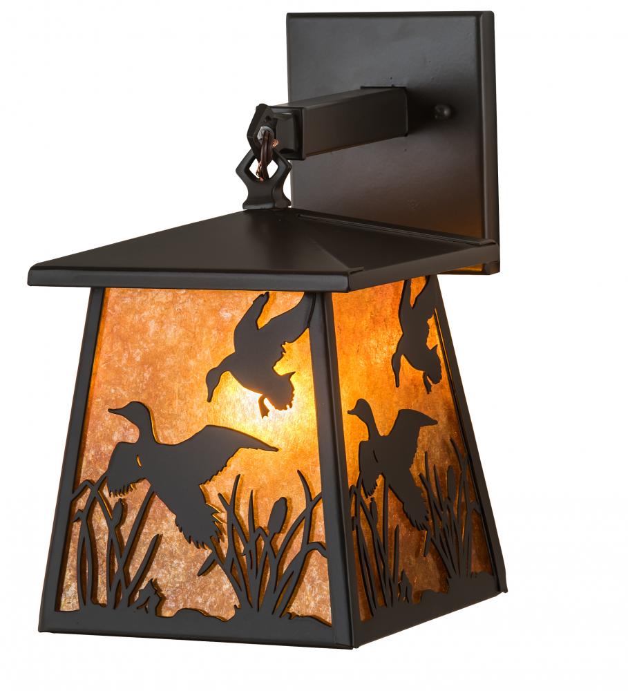 7" Wide Ducks in Flight Wall Sconce
