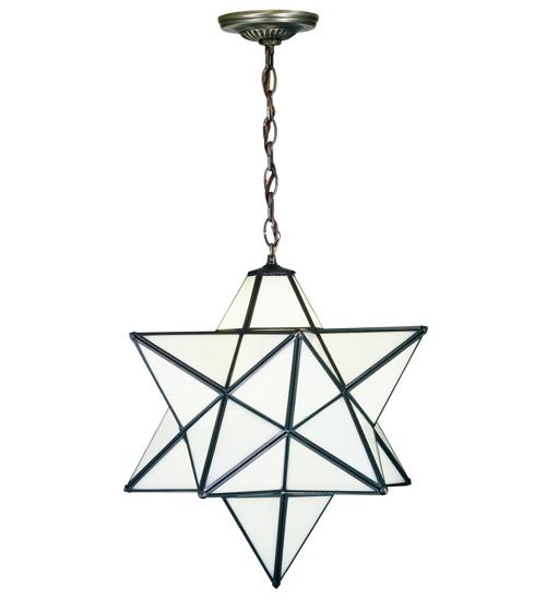 18" Wide Moravian Star Pendant