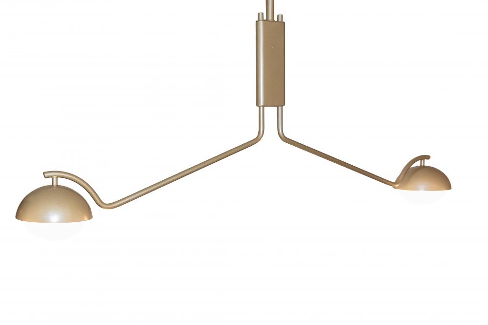62" Long Bola Deux 2 Light Oblong Pendant