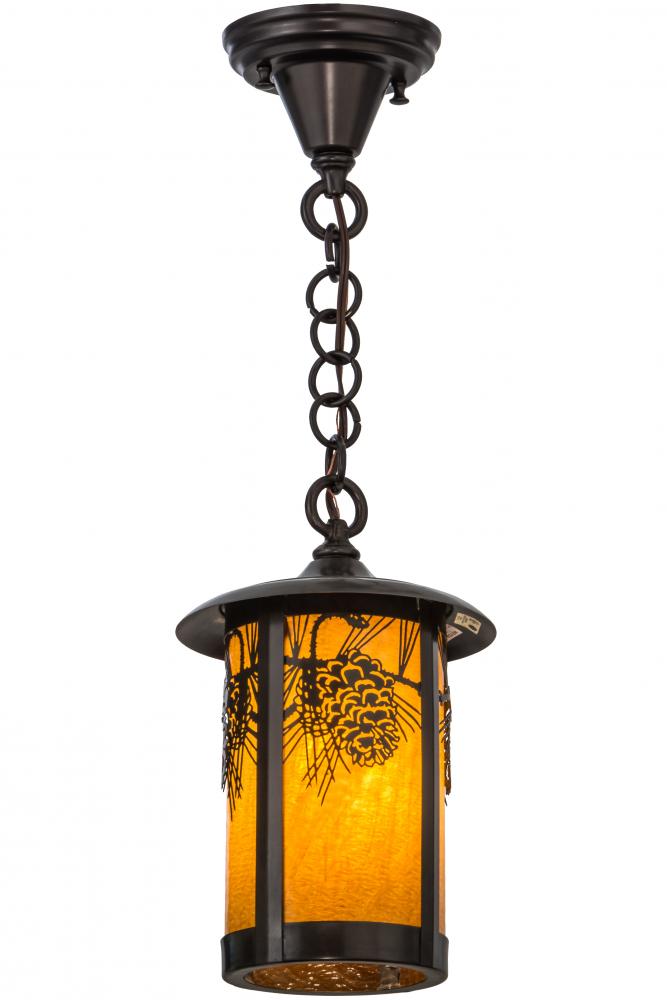 8" Wide Fulton Winter Pine Mini Pendant