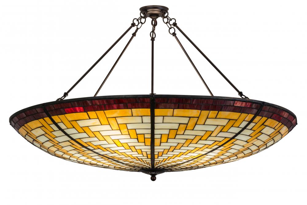 48" Wide Basket Weave Inverted Pendant