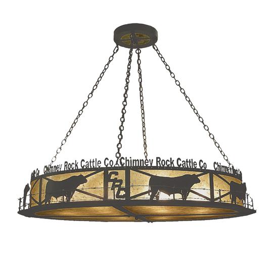 60" Long Personalized Chimney Rock Inverted Pendant