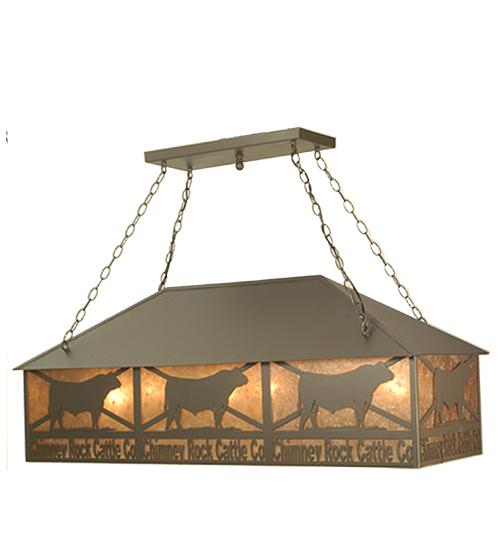 50" Long Personalized Chimney Rock Oblong Pendant