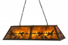 Meyda Green 112603 - 48" Long Ducks in Flight Oblong Pendant