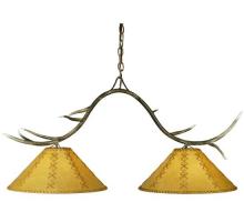 Meyda Green 112677 - 44" Long Branches 2 Light Faux Leather Island Pendant