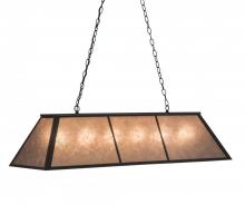 Meyda Green 114622 - 48" Long Tri-Panel Oblong Pendant