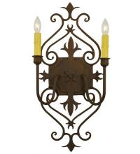 Meyda Green 120200 - 11" Wide Louisa 2 Light Wall Sconce