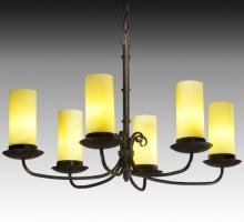 Meyda Green 126616 - 38" Long Atria 6 Light Oblong Chandelier