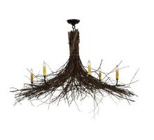 Meyda Green 132514 - 48" Wide Twigs 6 Light Chandelier