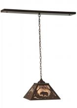 Meyda Green 133125 - 16" Square Bear at Dawn Pendant