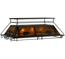 Meyda Green 134437 - 56" Long Bear at Lake Pot Rack