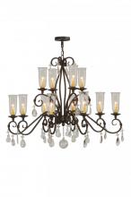 Meyda Green 142887 - 48"W Zola 12 LT Two Tier Chandelier