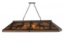 Meyda Green 144972 - 61" Long Moose at Lake Oblong Pendant