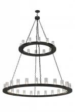 Meyda Green 164615 - 72" Wide Loxley 36 Light Two Tier Chandelier