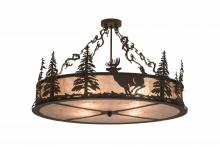 Meyda Green 171359 - 36" Wide Wildlife at Dusk Semi-Flushmount