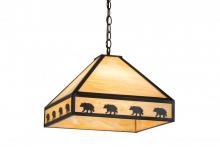 Meyda Green 175104 - 16" Square Bear on the Loose Pendant