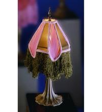 Meyda Green 17541 - 20" High Fabric & Fringe Accent Lamp