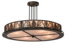 Meyda Green 177220 - 36"W Mountain Pine Semi-Flushmount