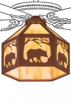 Meyda Green 188258 - 13" Wide Lone Bear Fan Light