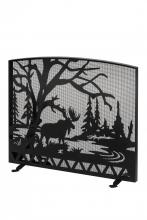 Meyda Green 188444 - 47" Wide X 39" High Moose Creek Arched Fireplace Screen