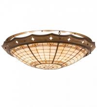 Meyda Green 191949 - 42" Wide Fleur-de-Lite Flushmount